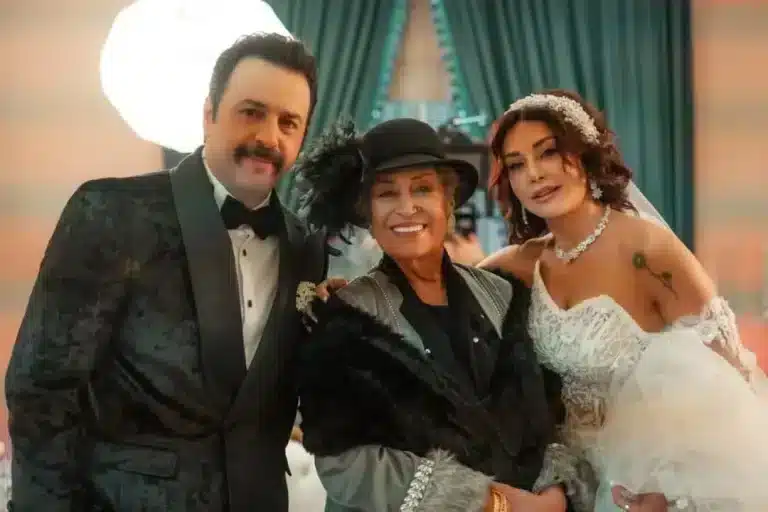 تيم حسن وكاريس بشار في كواليس مشهد الزفاف من تحت سابع أرض